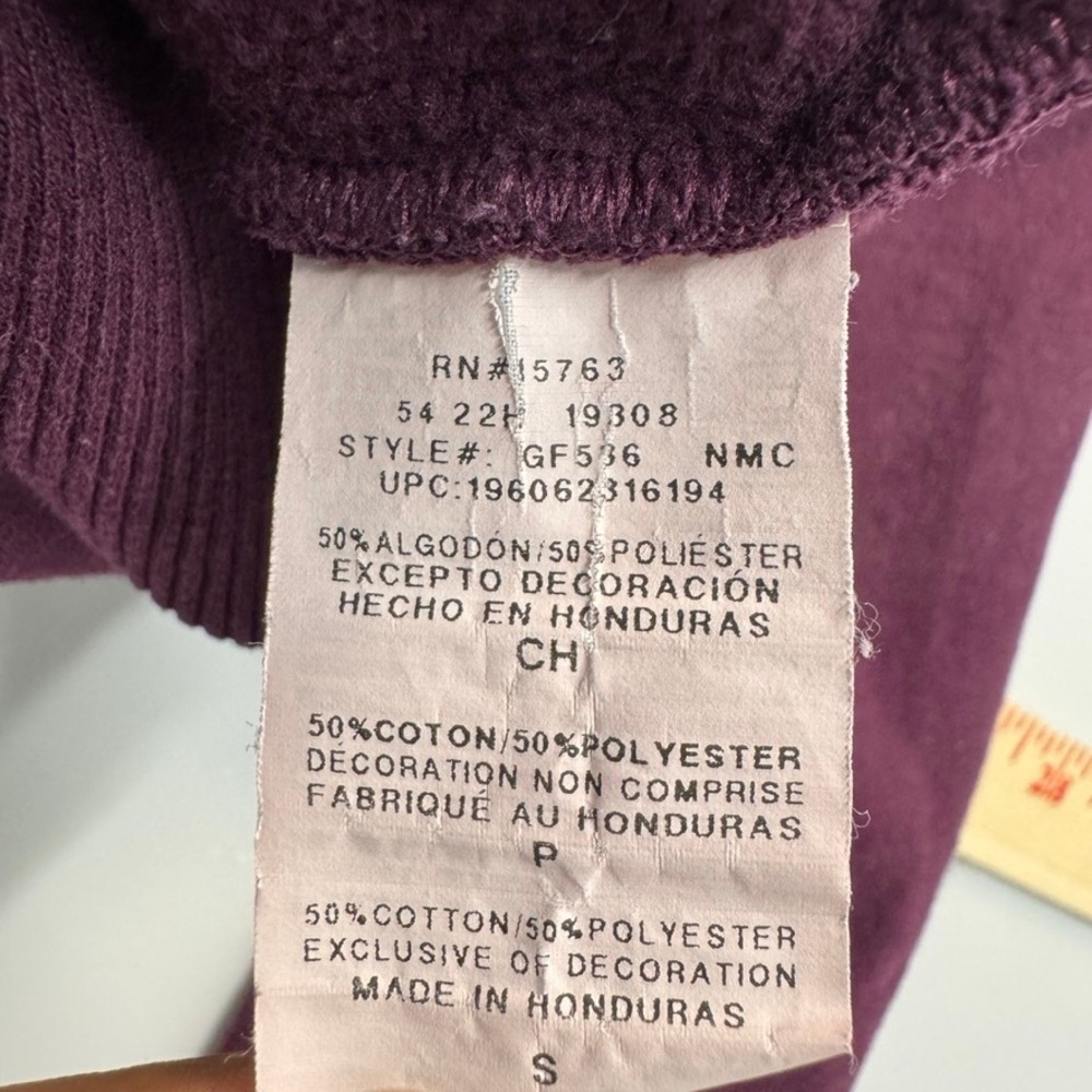 Champion Authentic Athleticwear Purple Graphic Logo Hoodie GF536 Womens Small - Picture 4 of 9